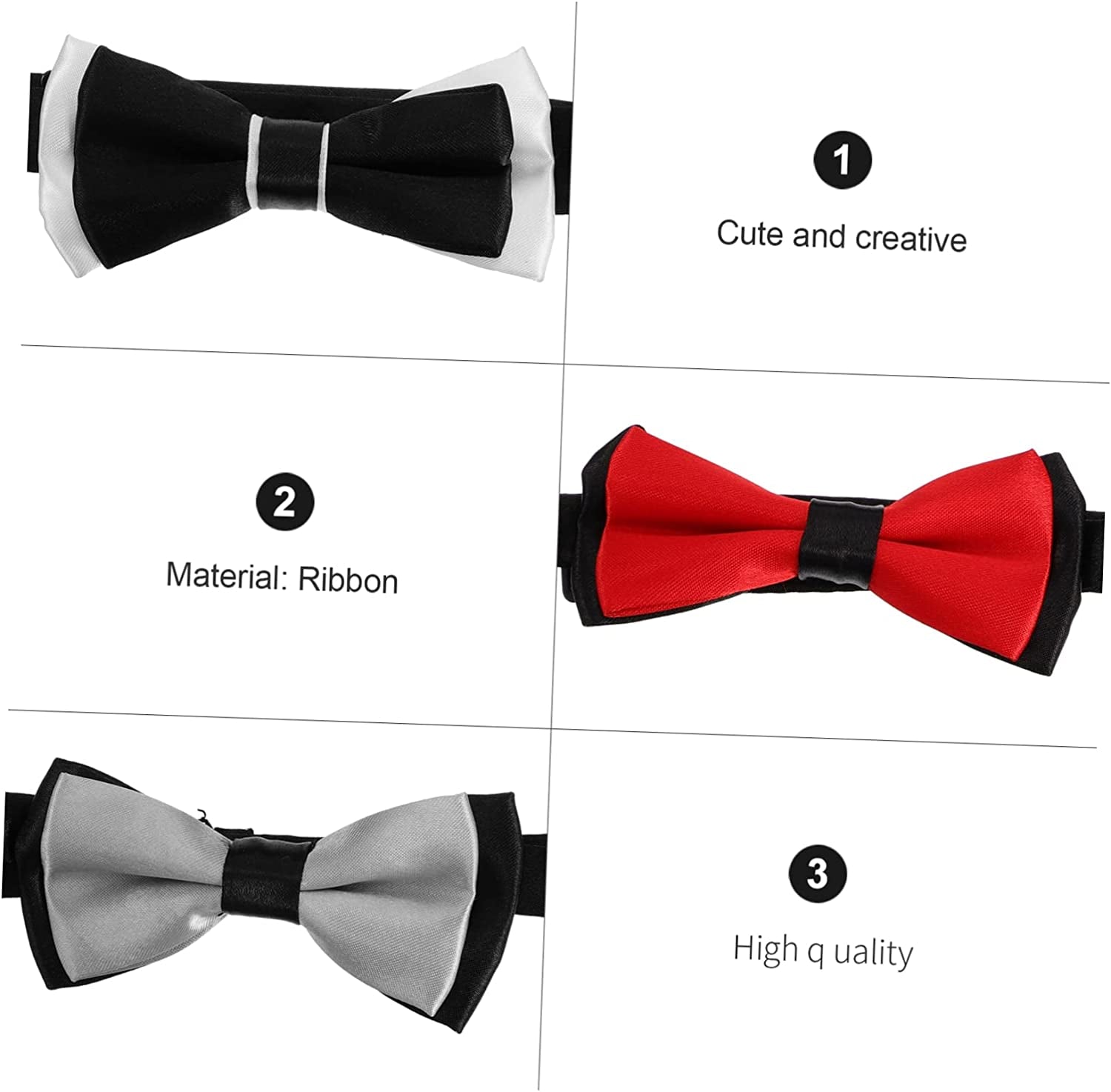 GLSTOY 4Pcs Pet Bow Tie Ornament Ties Kids Scarf Fashion Scarf Cat Tuxedo Ties Puppy Necktie Collar Dogs Grooming Ties Bowties for Puppy Little Puppy Bowties Puppy Collars Ribbon Bib Baby Animals & Pet Supplies > Pet Supplies > Dog Supplies > Dog Apparel GLSTOY   