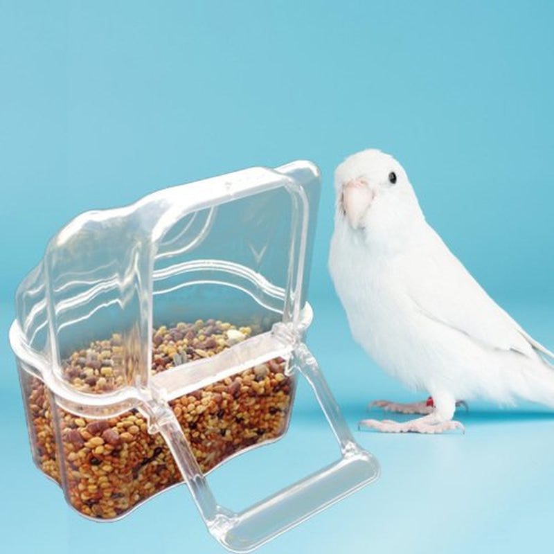 Visland 2Pcs Bird Cage Plastic Cups Acrylic Feeding Bowls Hanging Parrot Feeders Cage Accessories for Parakeet Canary Cockatiel (Transparent) Animals & Pet Supplies > Pet Supplies > Bird Supplies > Bird Cage Accessories Visland   