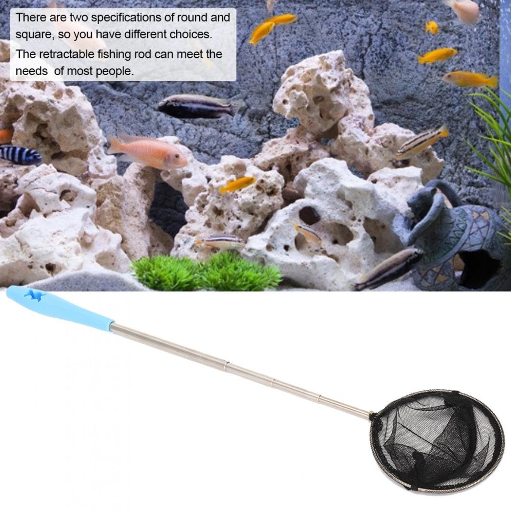 Fugacal Stainless Steel Aquarium Fine Mesh Net, Fishing Net, Aquarium Fishing Tank for Shrimp for Small Fish