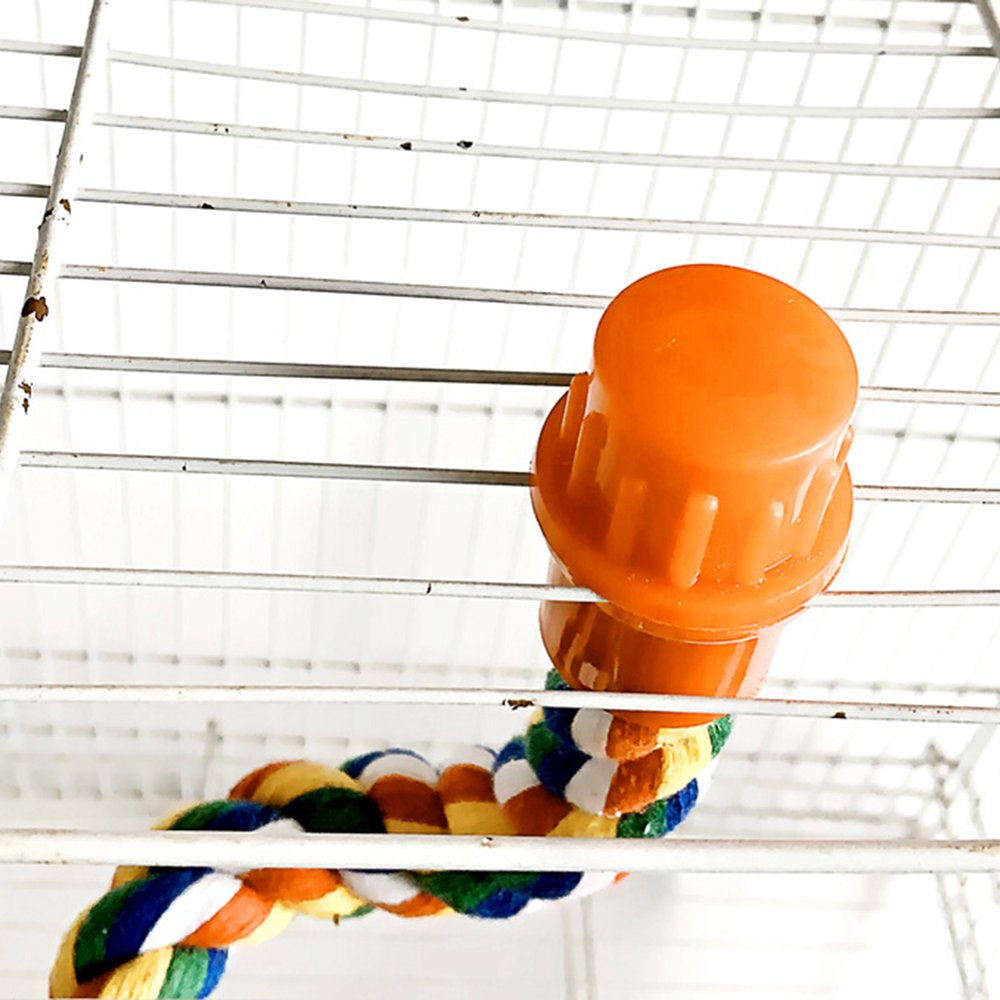 SPRING PARK 40/55/80Cm Bird Spiral Cotton Rope Perches Parrots Chewing Bungee African Grey Cage Toys Swing Birdcage Accessories Parakeet Climbing Chew Toy Animals & Pet Supplies > Pet Supplies > Bird Supplies > Bird Cage Accessories SPRING PARK   