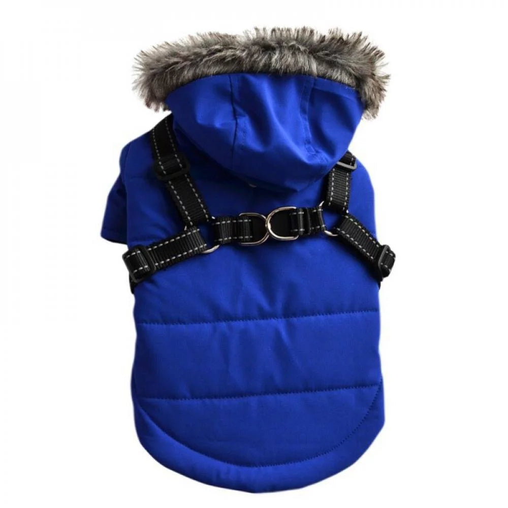 Malisata Warm Dog Clothes Winter Pet Dogs Hooded Jacket Coat Clothing for Small Medium Dogs Pet French Bulldog Apparel Animals & Pet Supplies > Pet Supplies > Dog Supplies > Dog Apparel Malisata S L 