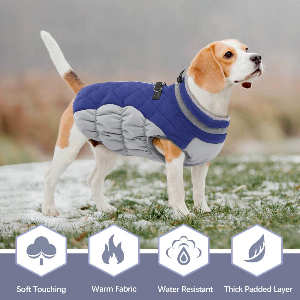 ROZKITCH Padded Vest Dog Winter Coat Windproof Reflective Cold Weather Dog Jacket Comfortable Dog Apparel for Cold Weather Snowproof Vest Padded for Small Medium Large Dogs Animals & Pet Supplies > Pet Supplies > Dog Supplies > Dog Apparel ROZKITCH   