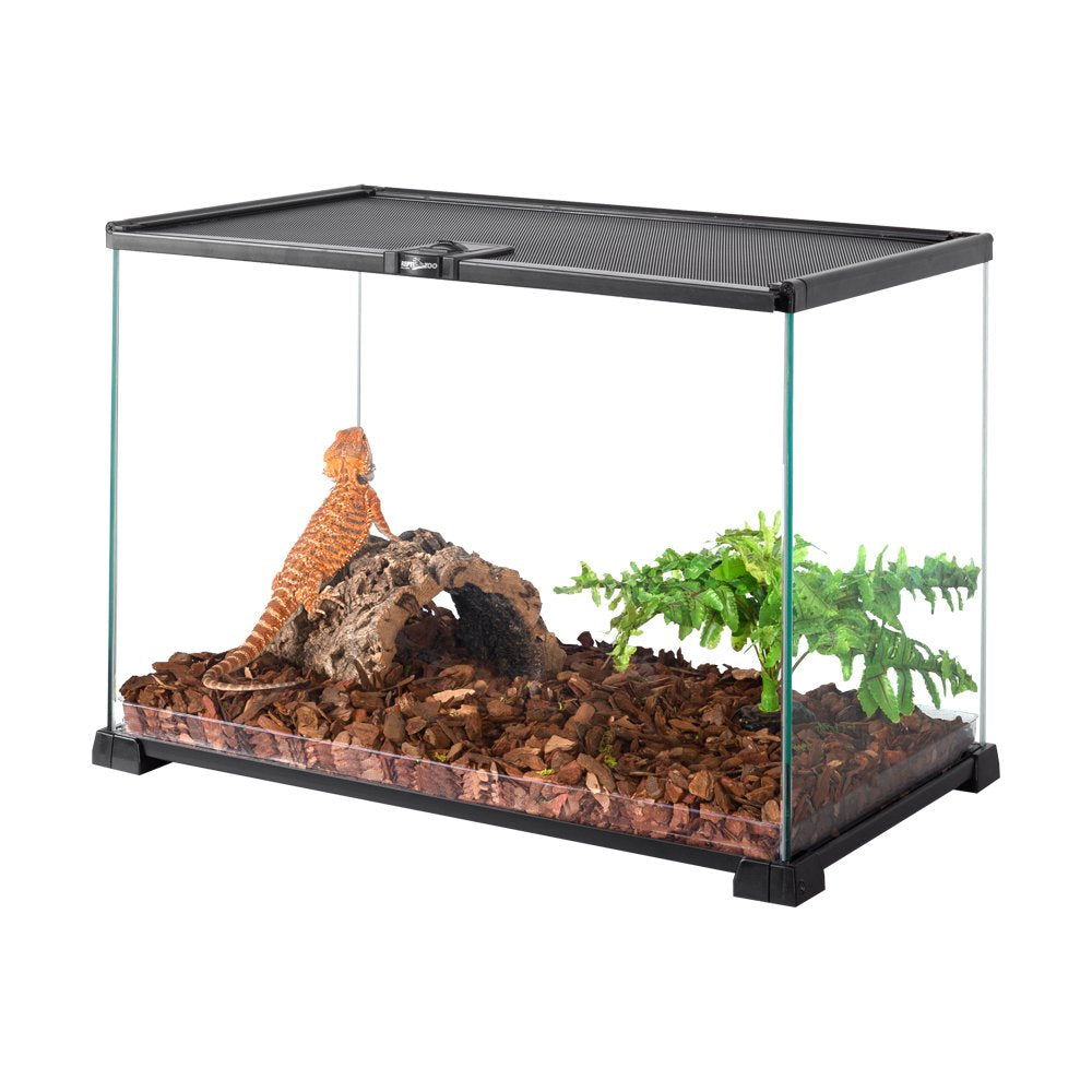 REPTI ZOO 15 Gallon Mini Glass Reptile Habitat Animals & Pet Supplies > Pet Supplies > Reptile & Amphibian Supplies > Reptile & Amphibian Substrates REPTI ZOO   