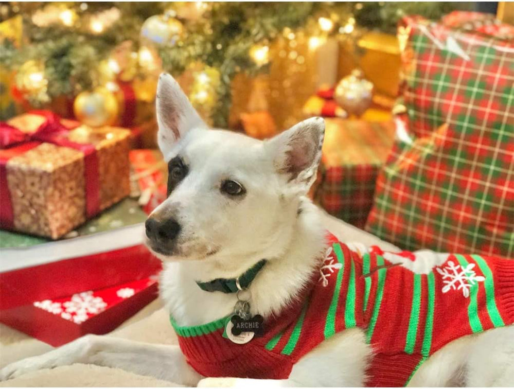 NACOCO Dog Snow Sweaters Snowman Sweaters Xmas Dog Holiday Sweaters New Year Christmas Sweater Pet Clothes for Small Dog and Cat(Snowman,S) Animals & Pet Supplies > Pet Supplies > Dog Supplies > Dog Apparel NACOCO   