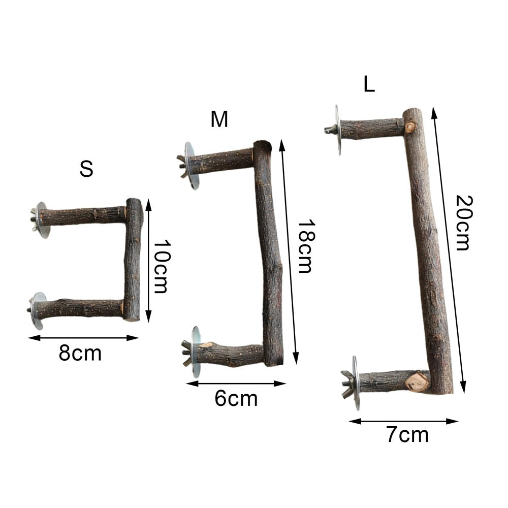 Bird Stand Stick U Shape Natural Wood Cage Accessories Parrot Climbing Perches Stands Bird Supplies Animals & Pet Supplies > Pet Supplies > Bird Supplies > Bird Cage Accessories duixinghas   