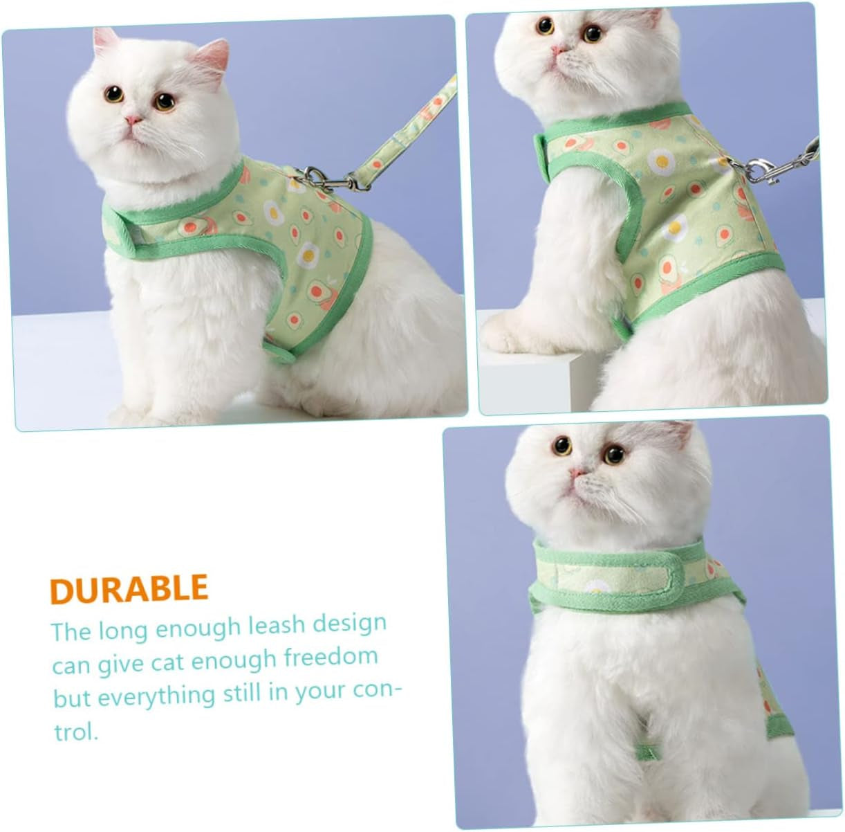 Balacoo 4 Sets Cat Leash Cami Hanger Running Vest Running Leash Pet Jogging Harness Cat Collar Leash Cat Vest Leash Avocado Prints Vest Dog Harness Dog Hauling Cable Suede Accessories Mesh Animals & Pet Supplies > Pet Supplies > Dog Supplies > Dog Apparel Balacoo   