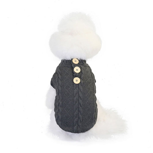UDIYO Seller'S Recommendation, Winter Autumn Warm Dog Puppy Vest Sweater Knitted Clothes Pet Costume Apparel Animals & Pet Supplies > Pet Supplies > Dog Supplies > Dog Apparel UDIYO 2XL Dark Gray 