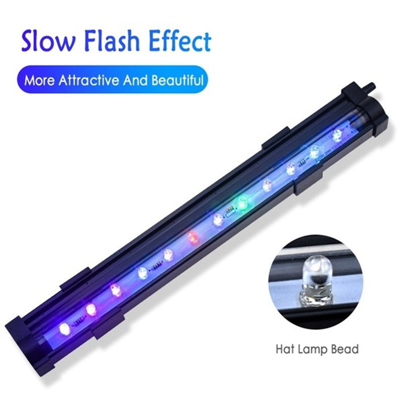 Growment 15Cm Waterproof LED Fish Tank Light Waterproof Aquarium Lights Multicolor Submersible Lamp(No Oxygen Pump)-Us Plug Animals & Pet Supplies > Pet Supplies > Fish Supplies > Aquarium Lighting 464443A3   