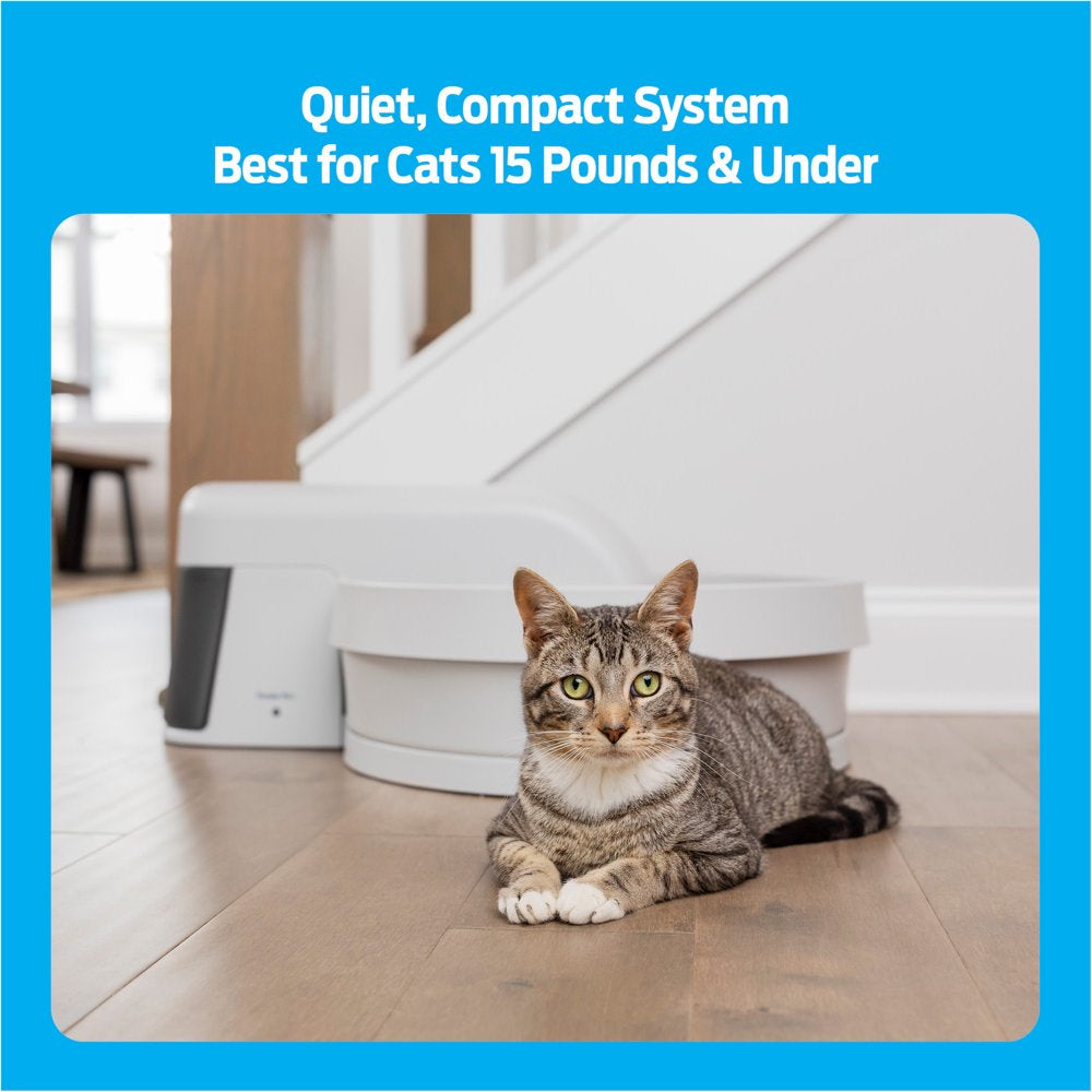 Premier Pet Auto-Clean Litter Box System: Self-Cleaning Litter System, No More Scooping, Auto-Cleans Every 30 Minutes, Superior Odor Control, Works with Any Clumping Clay Litter Animals & Pet Supplies > Pet Supplies > Cat Supplies > Cat Litter Box Liners Radio Systems Corporation   