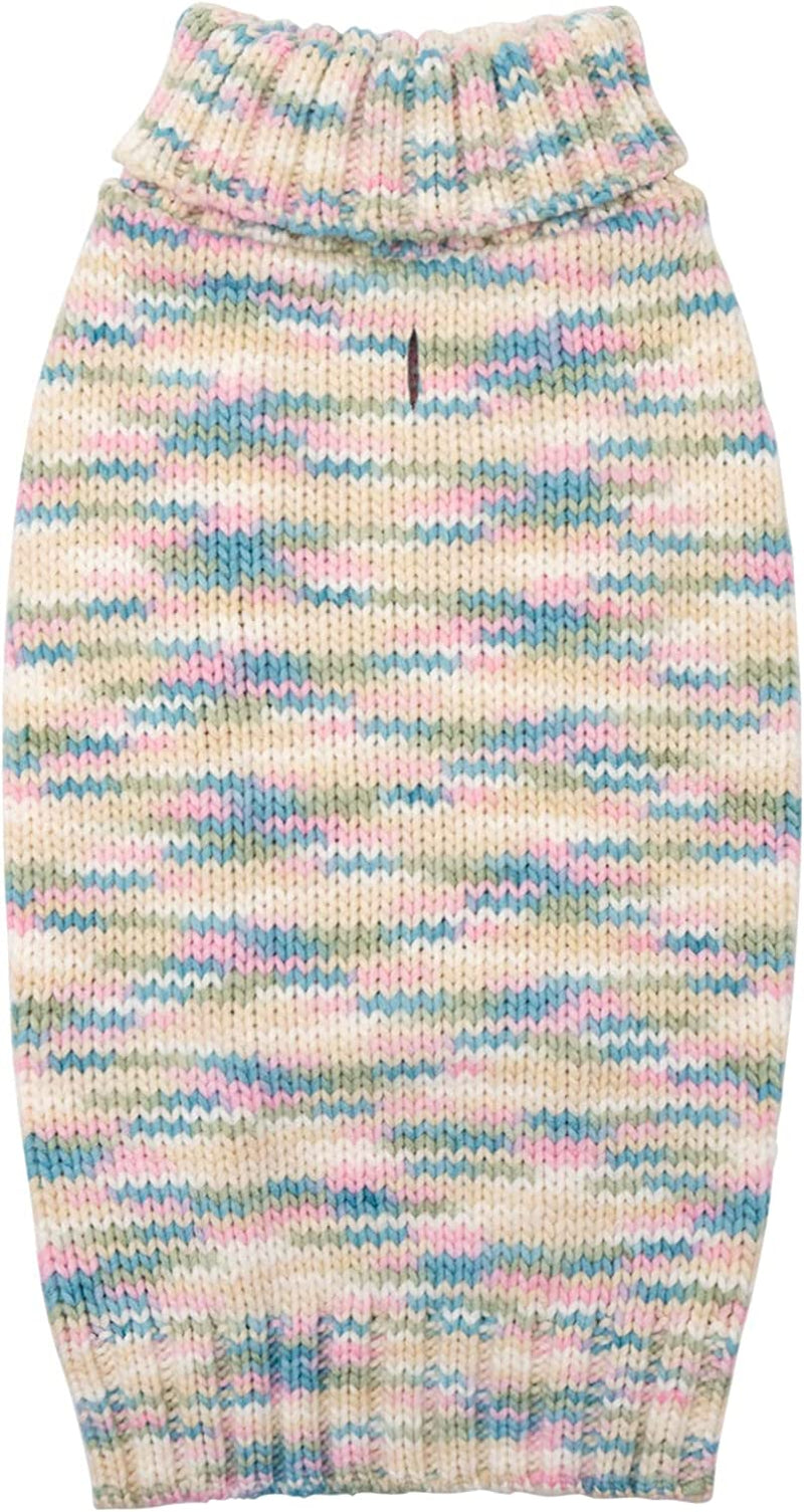 KYEESE Dog Sweater Thermal Turtleneck Dog Knitwear for Small Dogs with Leash Hole Dog Apparel from KYEESE, Blue,L Animals & Pet Supplies > Pet Supplies > Dog Supplies > Dog Apparel kyeese (Multicolor) Mist Blue Small (4-7lbs) 