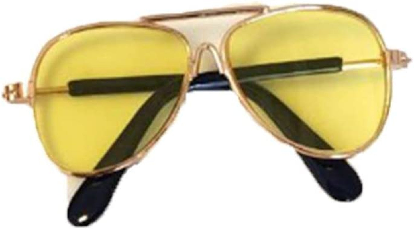 Cat Dog Sunglasses, Dog Sunglasses Reflection Eye Wear Flying Glasses, Cute Photos Props Eye Wear for Small Dog Cat Reflection Products(A-Transparent) Animals & Pet Supplies > Pet Supplies > Dog Supplies > Dog Apparel Generic A-yellow  