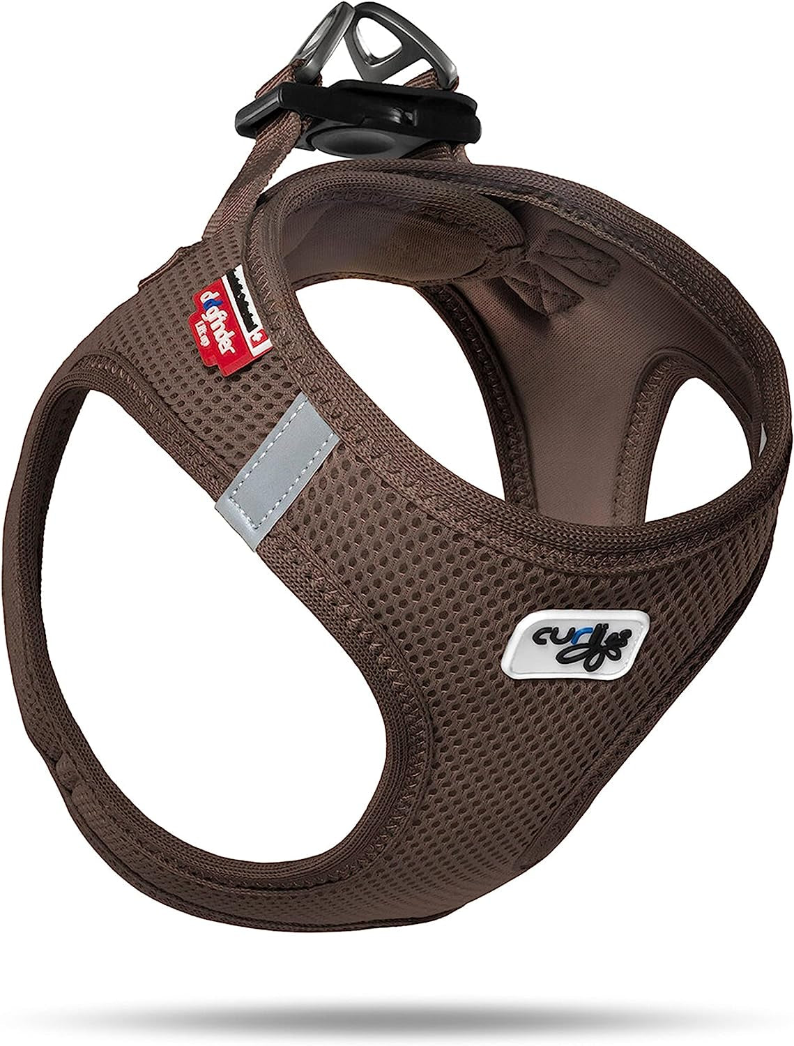 Curli Vest Harness Air-Mesh Dog Harness Pet Vest No-Pull Step-In Harness with Padded Black XS Animals & Pet Supplies > Pet Supplies > Dog Supplies > Dog Apparel Curli Brown S 