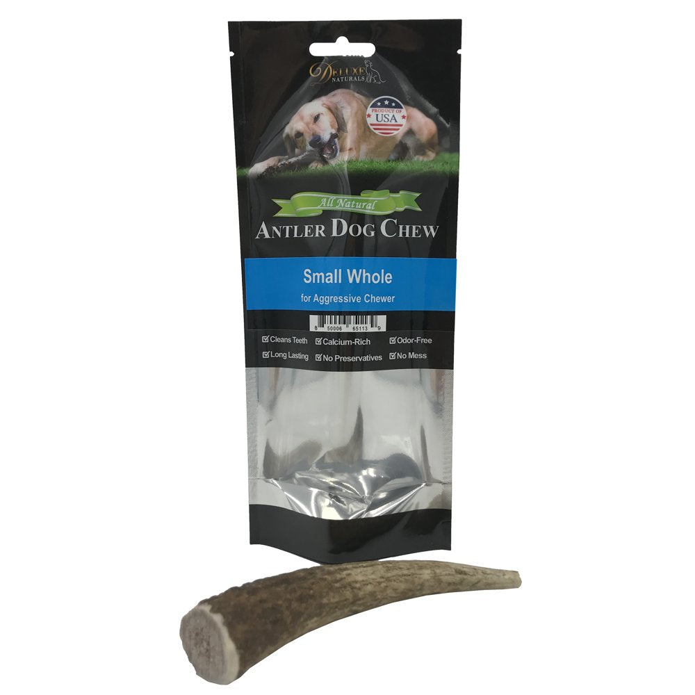 Deluxe Naturals Elk Antler Dog Chew 6-Pack, Medium Split Antlers Animals & Pet Supplies > Pet Supplies > Dog Supplies > Dog Toys Deluxe Naturals Whole S 1