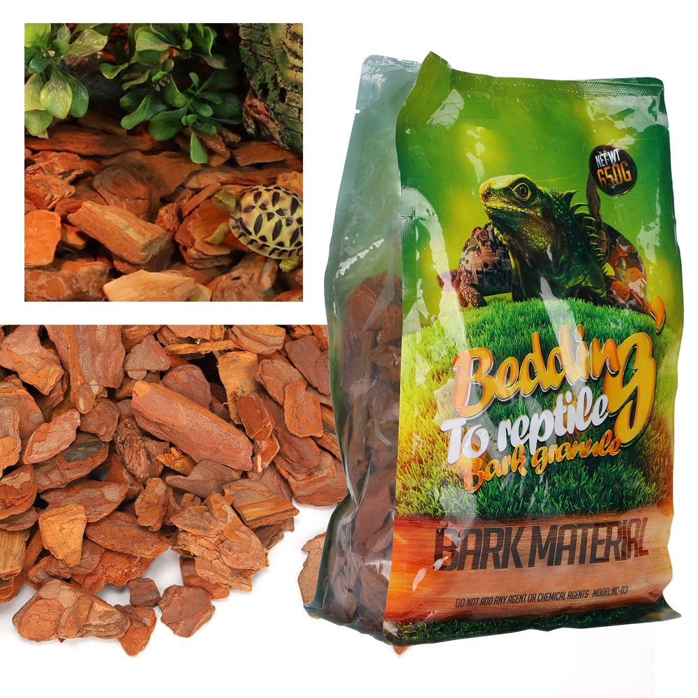 Reptile Reptiles Bedding Spiders 650G/Bag Forest Terrain Bark Fine Chips Natural Wood Log Terrain Substrate for Reptilessmall Particles Animals & Pet Supplies > Pet Supplies > Reptile & Amphibian Supplies > Reptile & Amphibian Substrates Fyydes   