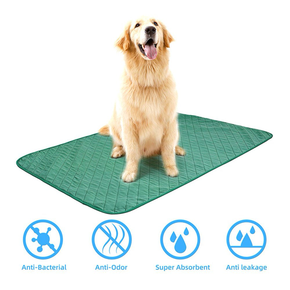 Keimprove Natural Bamboo Fiber Washable Non Slip Dog Pads Diapers Deodorant Urinary Moisture-Proof Dog Pad Pet Fixed-Point Training Dog Diaper Pad Puppy Washable Diaperst Animals & Pet Supplies > Pet Supplies > Dog Supplies > Dog Diaper Pads & Liners Keimprove   