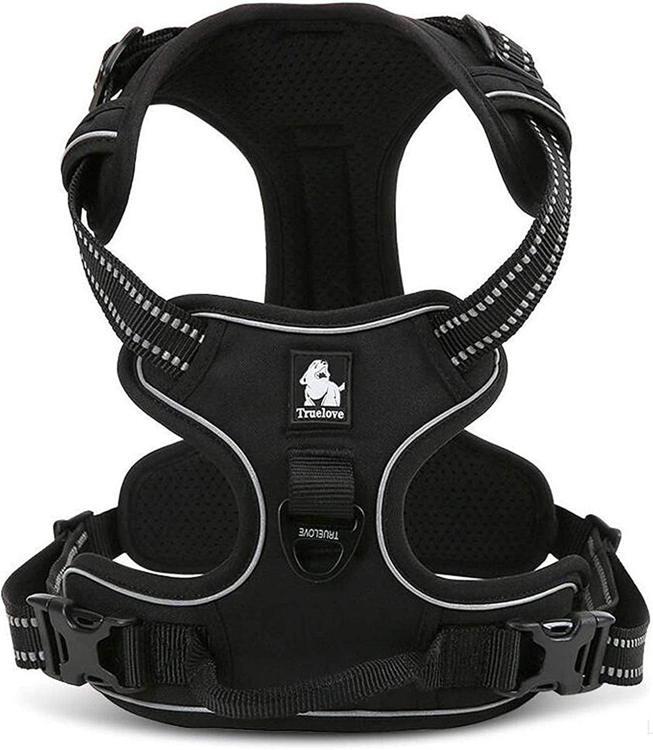 Tineer Reflective Nylon Large Pet Dog Harness 3M Reflective Vest with Handle All Weather Dog Service Padded Adjustable Safety Vehicular Leads for Dogs Pet (XS, Purple) Animals & Pet Supplies > Pet Supplies > Dog Supplies > Dog Apparel Tineer Black L 