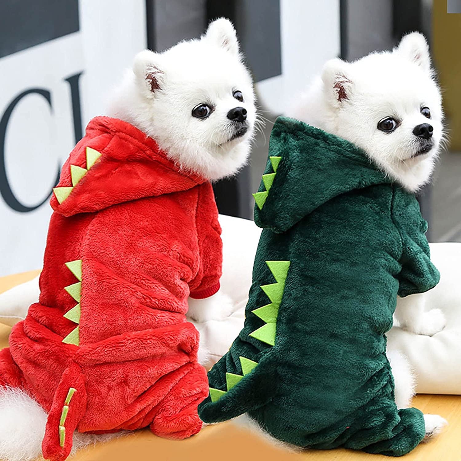 Puppy Clothes for Small Dogs Boy Rain Coat Dogs Clothes Small Pet Costume Halloween Dinosaur Costume Dog Clothing Puppy Outfits Funny Apperal