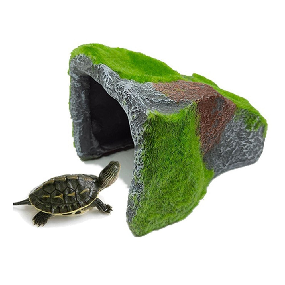 Reptile Hiding Cave Resin Material Natural Hideout for Reptiles Small Lizards Turtles Bearded Dragon Tortois Amphibians Fish Pet Supplies - B B Animals & Pet Supplies > Pet Supplies > Reptile & Amphibian Supplies > Reptile & Amphibian Habitat Accessories perfk   