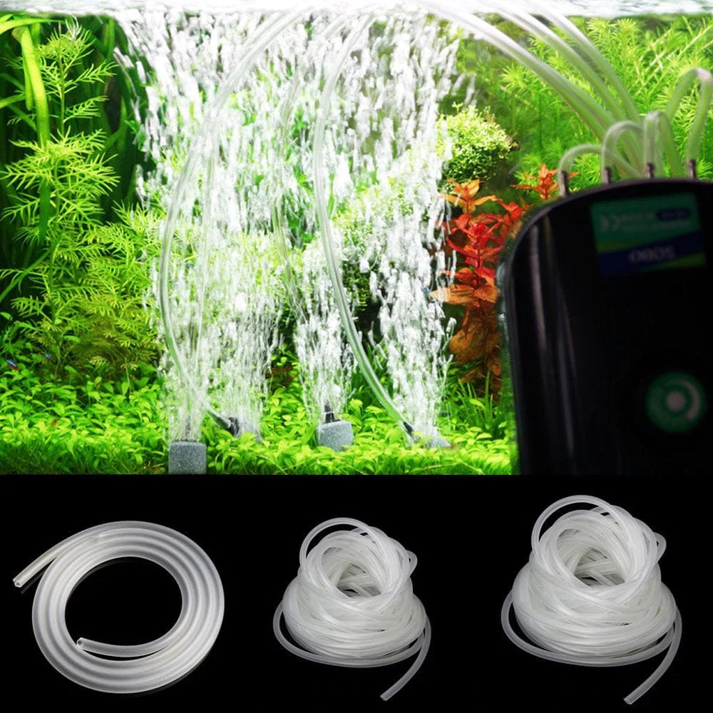 ✪ 1/5/10M Clear Aquarium PVC Tube Air Pump Oxygen Tubing for Fish Tank 4/6Mm