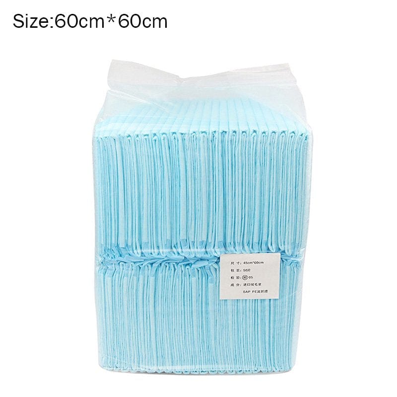 1 Bag Absorbent Cat Dog Urine Pad Disposable Diaper Pet Dog Mat Nappy Pet Pee Paper New Animals & Pet Supplies > Pet Supplies > Dog Supplies > Dog Diaper Pads & Liners ShineKing 60cm*60cm  