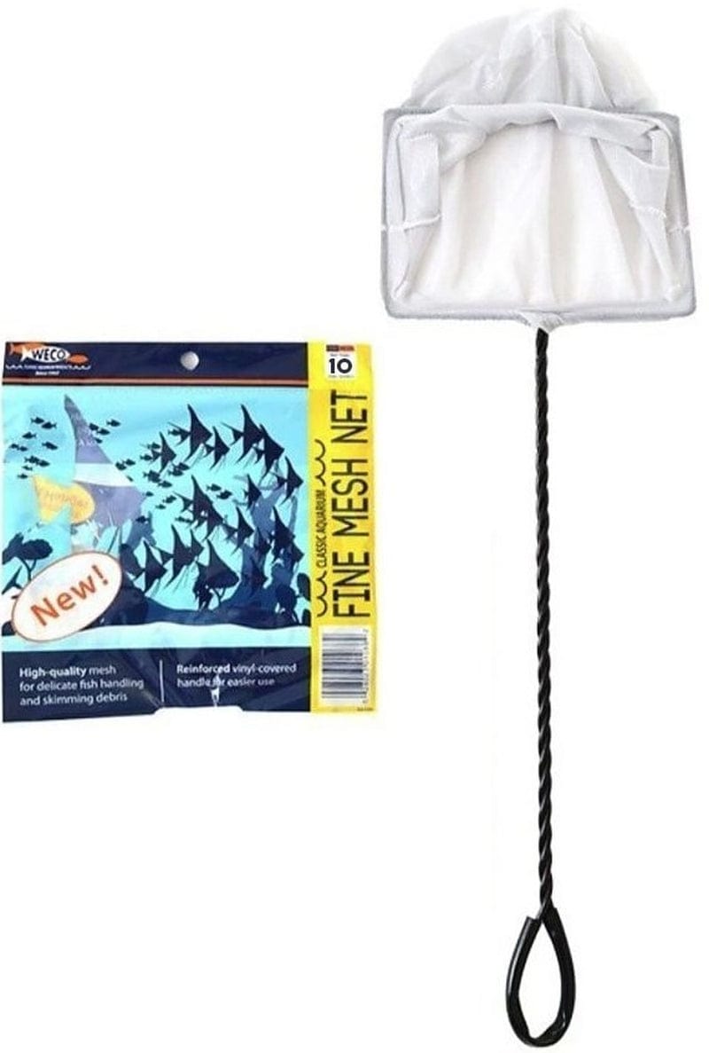 1 Count - 3"W Net Weco Fine Mesh Fish Net Animals & Pet Supplies > Pet Supplies > Fish Supplies > Aquarium Fish Nets WECO PRODUCTS 10" net - 4 count  