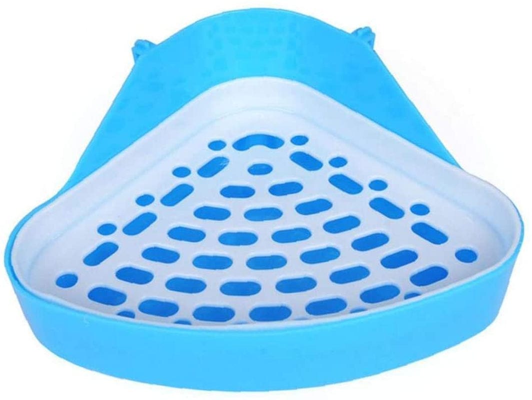 1 Pack Triangle Small Potty Corner Pet Litter Pan Bedding Box for Small Animals Rabbit Guinea Pig Chinchilla Animals & Pet Supplies > Pet Supplies > Small Animal Supplies > Small Animal Bedding Favson   
