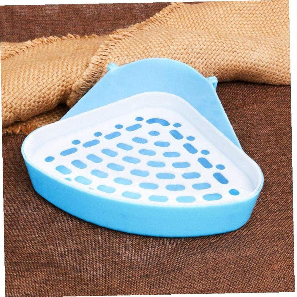 1 Pack Triangle Small Potty Corner Pet Litter Pan Bedding Box for Small Animals Rabbit Guinea Pig Chinchilla Animals & Pet Supplies > Pet Supplies > Small Animal Supplies > Small Animal Bedding Heopbird   