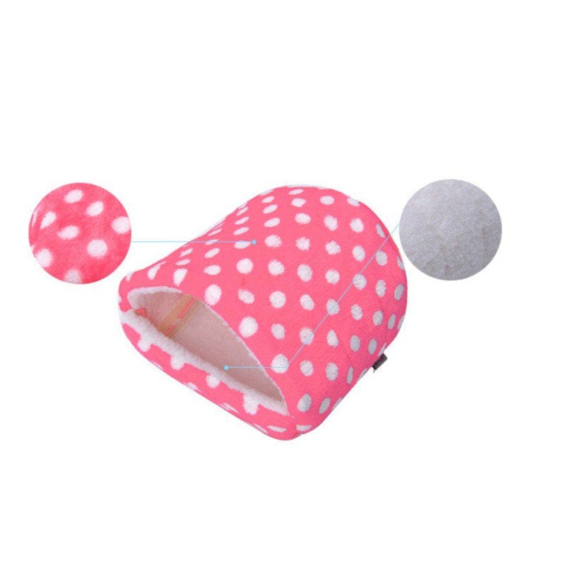 1 Pack Warm Pet Hamster Cushion Hammock Small Animal House Rabbit Mice Squirrel Toy House with Bed Mat 2.76"*3.15"