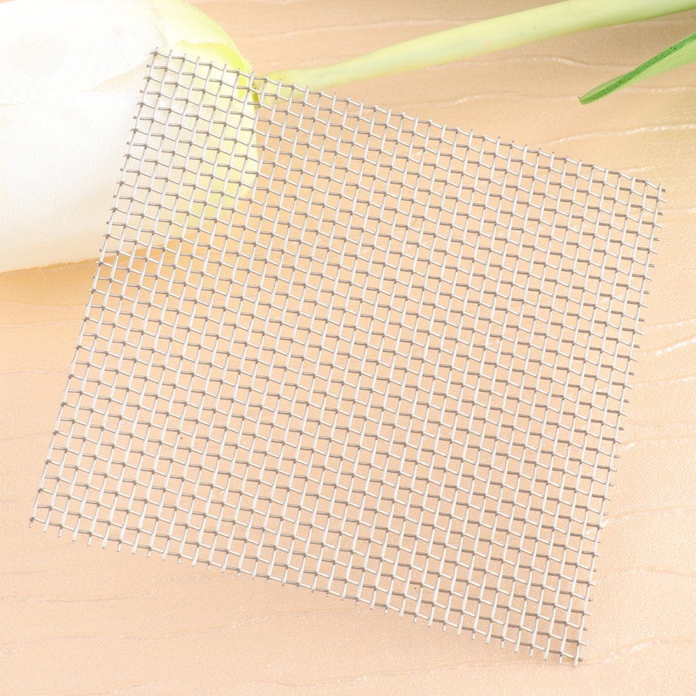 1 Pc 304 Stainless Steel Wire Mesh Pad Moss Net Aquarium Fish Tank Water Grass Plants Fixed Net Ornaments - 8X8Cm (Silver) Animals & Pet Supplies > Pet Supplies > Fish Supplies > Aquarium Fish Nets HOMEMAXS   