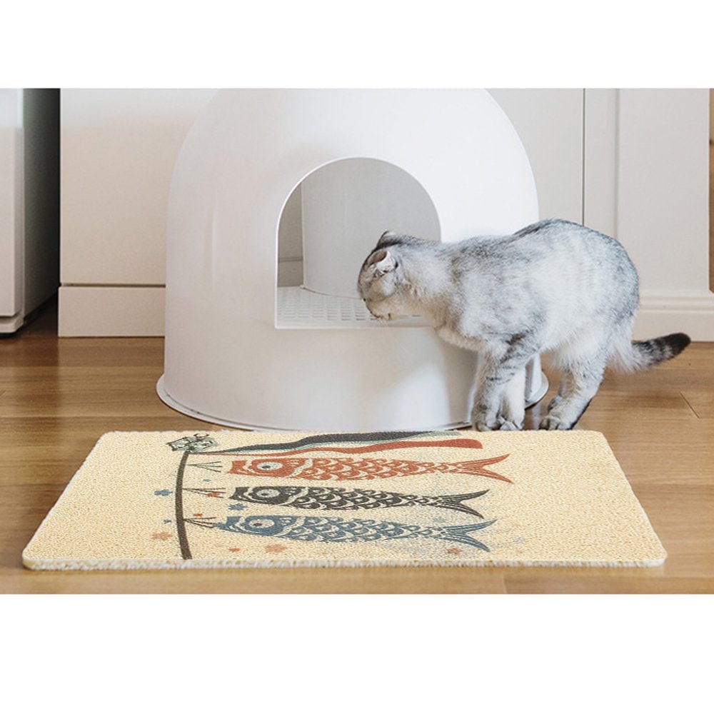 1 Piece Pet Litter Box Litter Mat Rugs Easy to Clean Mats Cat and Dog Animals & Pet Supplies > Pet Supplies > Cat Supplies > Cat Litter Box Mats Colcolo   