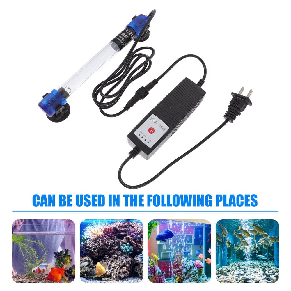 1 Set Aquarium Submersible UV Light Sterilizer Light for Fish Tank (US Plug) Animals & Pet Supplies > Pet Supplies > Fish Supplies > Aquarium Lighting NUOLUX   