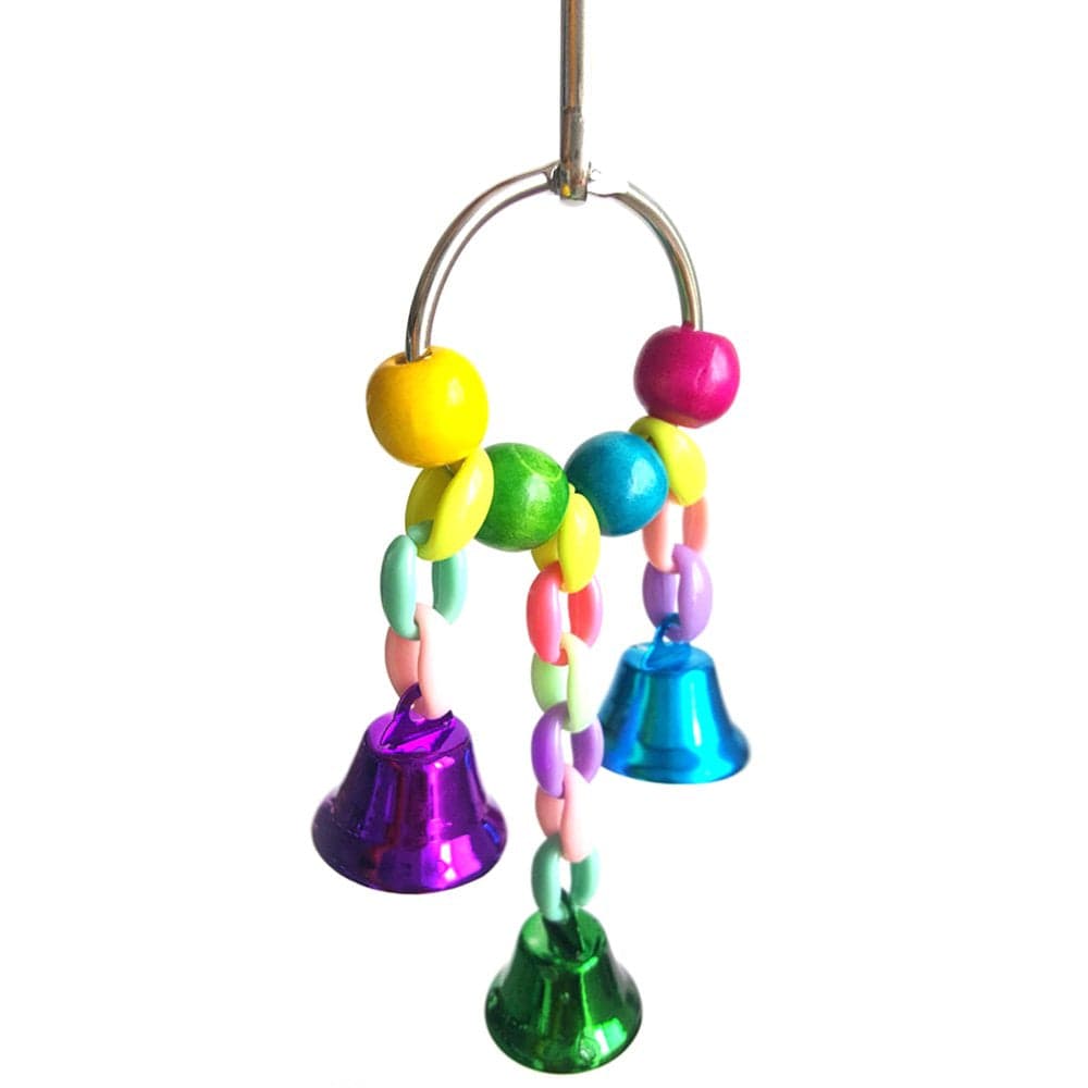 1 Set Bird Parrot Toys Swing Chewing Hanging Bell Rope Cage Hammock Bird Parakeet Cockatiels Perches for Play Gym Playgr Animals & Pet Supplies > Pet Supplies > Bird Supplies > Bird Gyms & Playstands WANGFUFU   