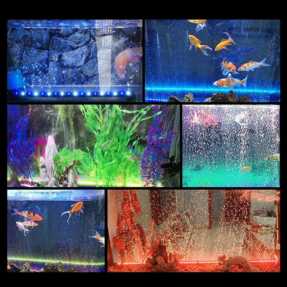 1 Watt Aquarium Air Stone with Automatic Color Changing LED Light, 5.9" Color Changing LED Fish Tank Submersible Light for Small Fish Tank Animals & Pet Supplies > Pet Supplies > Fish Supplies > Aquarium Lighting Syenll   