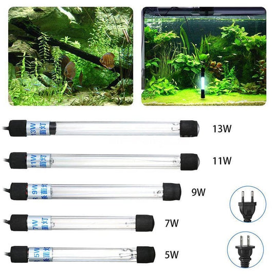 1 X Aquarium UV Sterilizer Light Submersible Water Clean Lamp for Pond Fish Tank US Plug+2 X Suction Cups 13W Animals & Pet Supplies > Pet Supplies > Fish Supplies > Aquarium Lighting METERK   