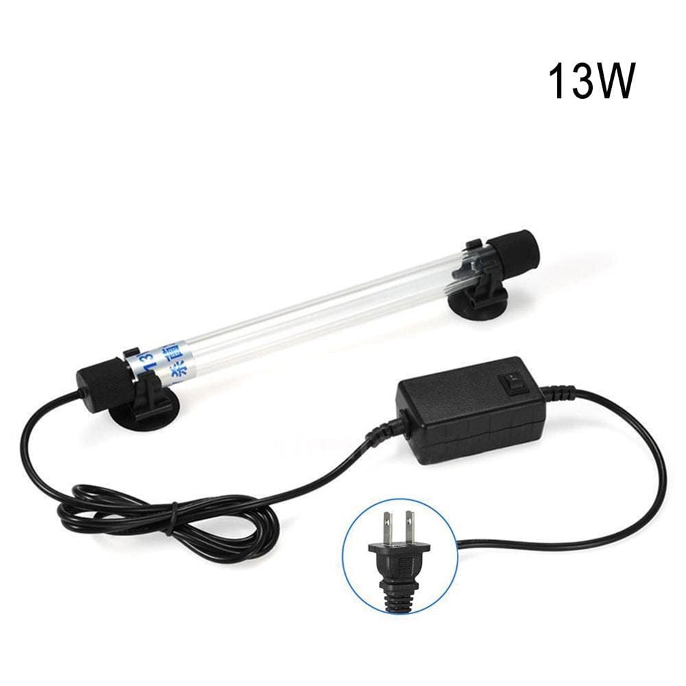 1 X Aquarium UV Sterilizer Light Submersible Water Clean Lamp for Pond Fish Tank US Plug+2 X Suction Cups 13W Animals & Pet Supplies > Pet Supplies > Fish Supplies > Aquarium Lighting METERK   