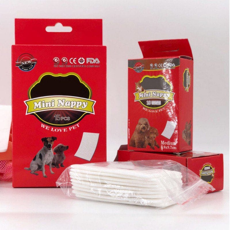 10 Pcs/Bag Dog Diaper Liners Booster Pads for Male and Female Dogs, Disposable Doggie Diaper Inserts Fit Most Pet Belly Bands, Cover Wraps, and Washable Period Panties Animals & Pet Supplies > Pet Supplies > Dog Supplies > Dog Diaper Pads & Liners NewWay   