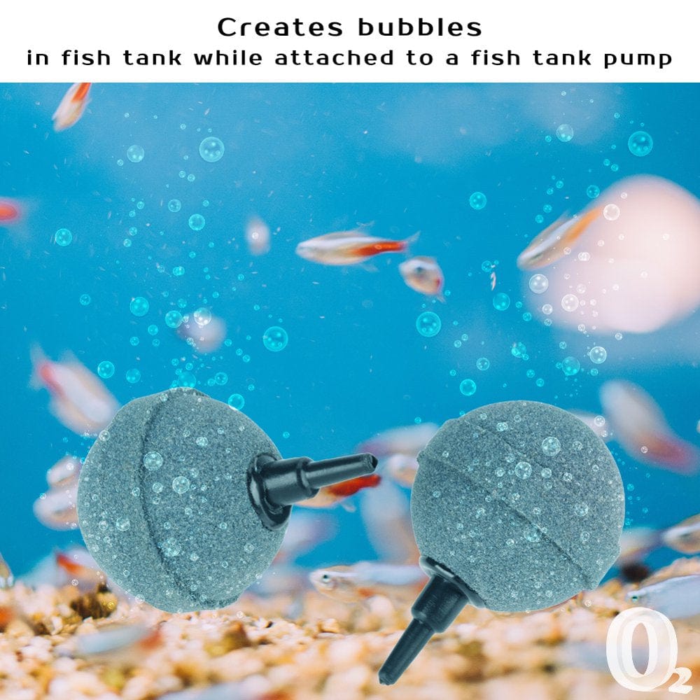 10 PCS Ball Shape Air Stone Mineral Bubble Diffuser Airstones for Aquarium Fish Tank Pump and Hydroponics - Other Aquarium Suppl