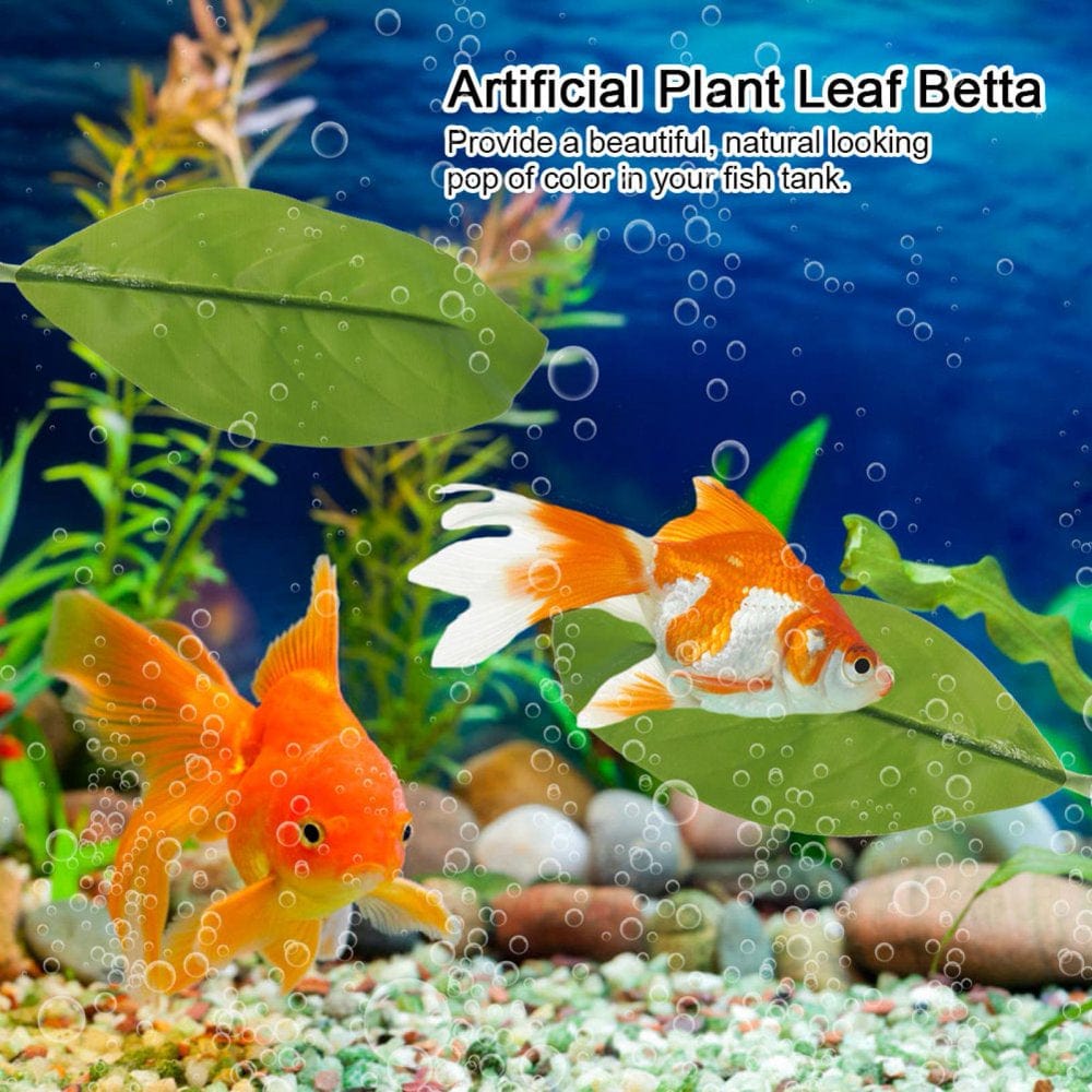 10 Pcs Fish Leaf Pad Betta Hammock for Betta Fish, Light and Realistic, Practical, Comfortable and Safe for Small Fish Tanks, Large Fish Tanks, Aquariums Animals & Pet Supplies > Pet Supplies > Fish Supplies > Aquarium Lighting Laidan   