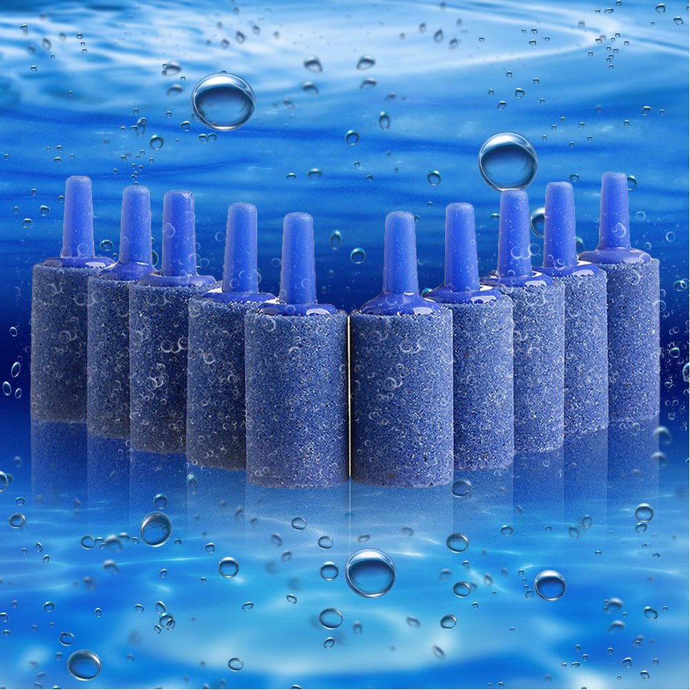 10 Pieces Air Stone Bubble Cylinder Reusable Oxygen Diffuser for Aquarium Fish for Tank Pond Hydroponics Pump Airstones Animals & Pet Supplies > Pet Supplies > Fish Supplies > Aquarium Air Stones & Diffusers HOMSINO   