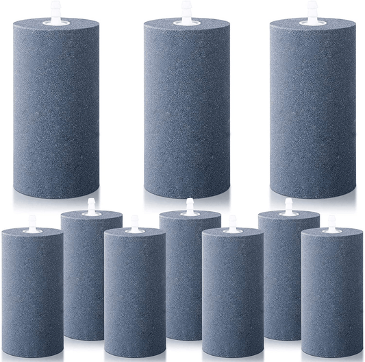 10 Pieces Air Stone Cylinder 4 Inch Large Mineral Bubble Diffuser Aerator Bubble Diffuser Cylinder Air Stones Diffuser for Hydroponic Growing System Fish Tank (Light Slate Gray) Animals & Pet Supplies > Pet Supplies > Fish Supplies > Aquarium Air Stones & Diffusers Honoson   