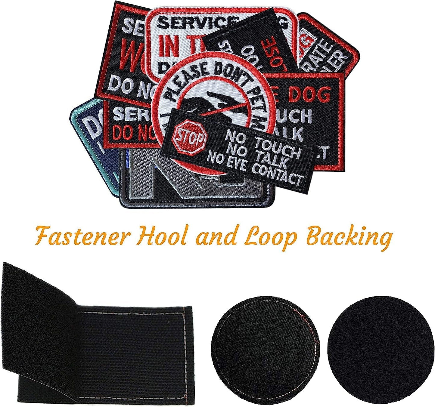 IN TRAINING Reflective IR Emblem Hook Fastener Patch SERVICE DOG Badge  Morale Sew On Patches Badge for Dog Harness