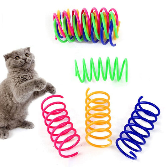 100 Pack Cat Spring Toys, Plastic Coils for Indoor Active Healthy Play Random Color Animals & Pet Supplies > Pet Supplies > Cat Supplies > Cat Toys PS20220428   