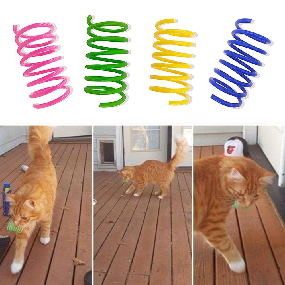 100 Pack Cat Spring Toys, Plastic Coils for Indoor Active Healthy Play Random Color Animals & Pet Supplies > Pet Supplies > Cat Supplies > Cat Toys PS20220428   