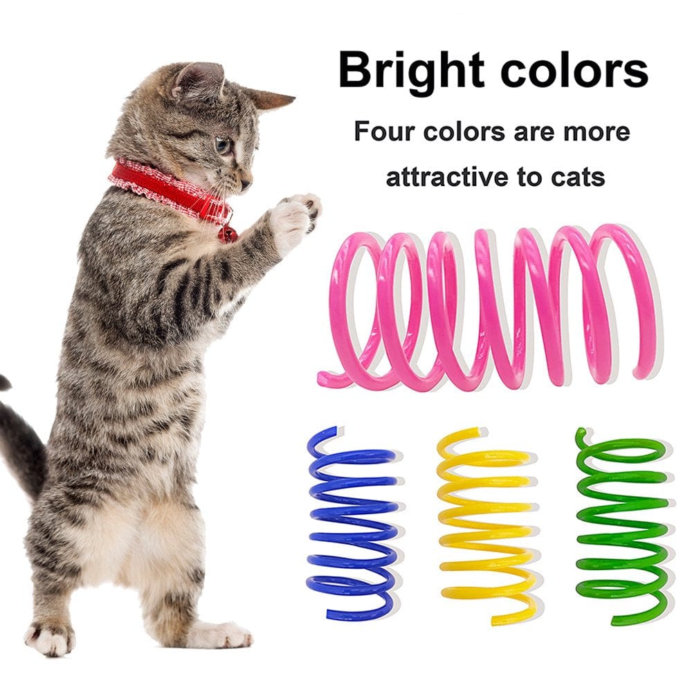 100 Pack Cat Spring Toys, Plastic Coils for Indoor Active Healthy Play Random Color Animals & Pet Supplies > Pet Supplies > Cat Supplies > Cat Toys PS20220428   