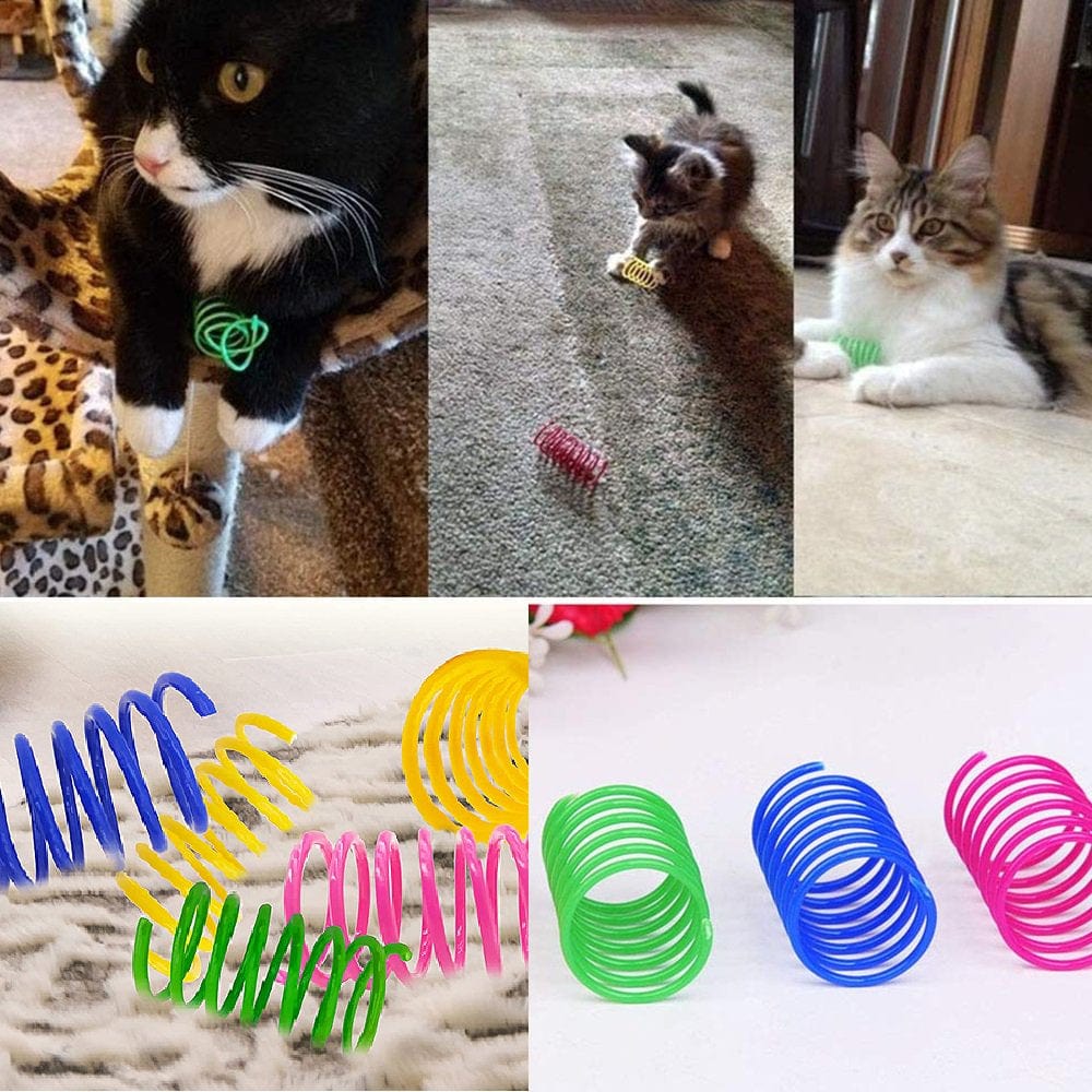 100 Pack Cat Spring Toys, Plastic Coils for Indoor Active Healthy Play Random Color Animals & Pet Supplies > Pet Supplies > Cat Supplies > Cat Toys PS20220428   