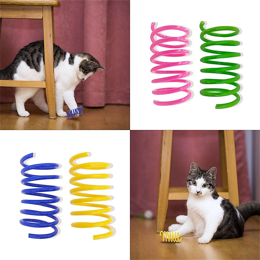 100 Pack Cat Spring Toys, Plastic Coils for Indoor Active Healthy Play Random Color Animals & Pet Supplies > Pet Supplies > Cat Supplies > Cat Toys PS20220428   