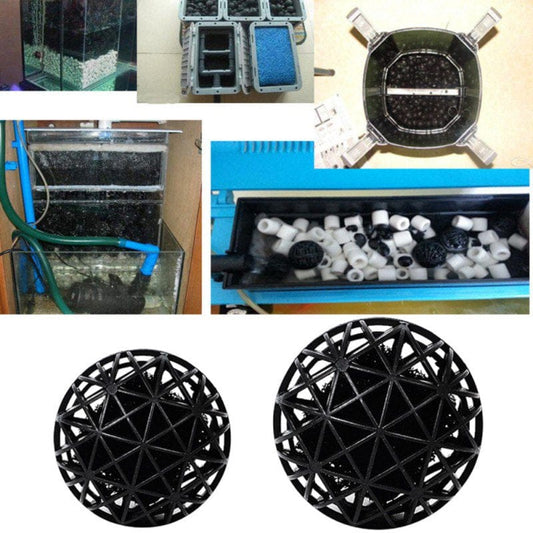 100 Pcs Bio Balls Filter Media - Bio Ball for Pond Filter - Perfect Bio Balls for Aquarium and Pond Filter Media