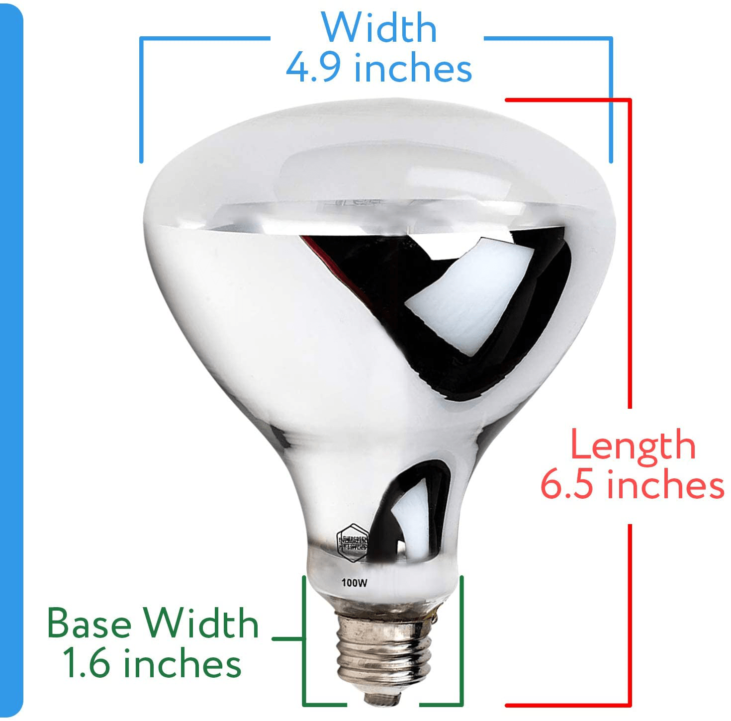 100 Watt UVA UVB Mercury Vapor Bulb / Light / Lamp for Reptile and Amphibian Use - Excellent Source of Heat and Light for UV and Basking - by Evergreen Pet Supplies Animals & Pet Supplies > Pet Supplies > Reptile & Amphibian Supplies > Reptile & Amphibian Habitat Accessories Evergreen Pet Supplies   
