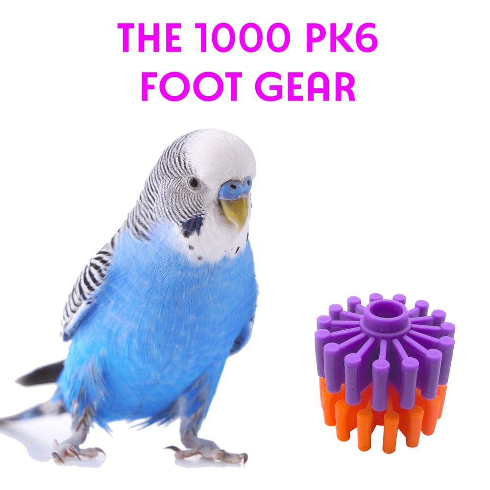 1000 Pk6 Foot Gear M&M Bird Toys Small Beak Plastic Foot Toy Animals & Pet Supplies > Pet Supplies > Bird Supplies > Bird Toys M&M Bird Toys   