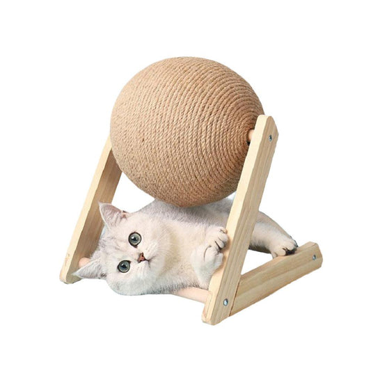 Coloody Cat Scratcher Toy Natural Sisal Cat Scratching Ball for Cat Kitten(6.3Inch) Animals & Pet Supplies > Pet Supplies > Cat Supplies > Cat Toys Coloody 20cm-A  